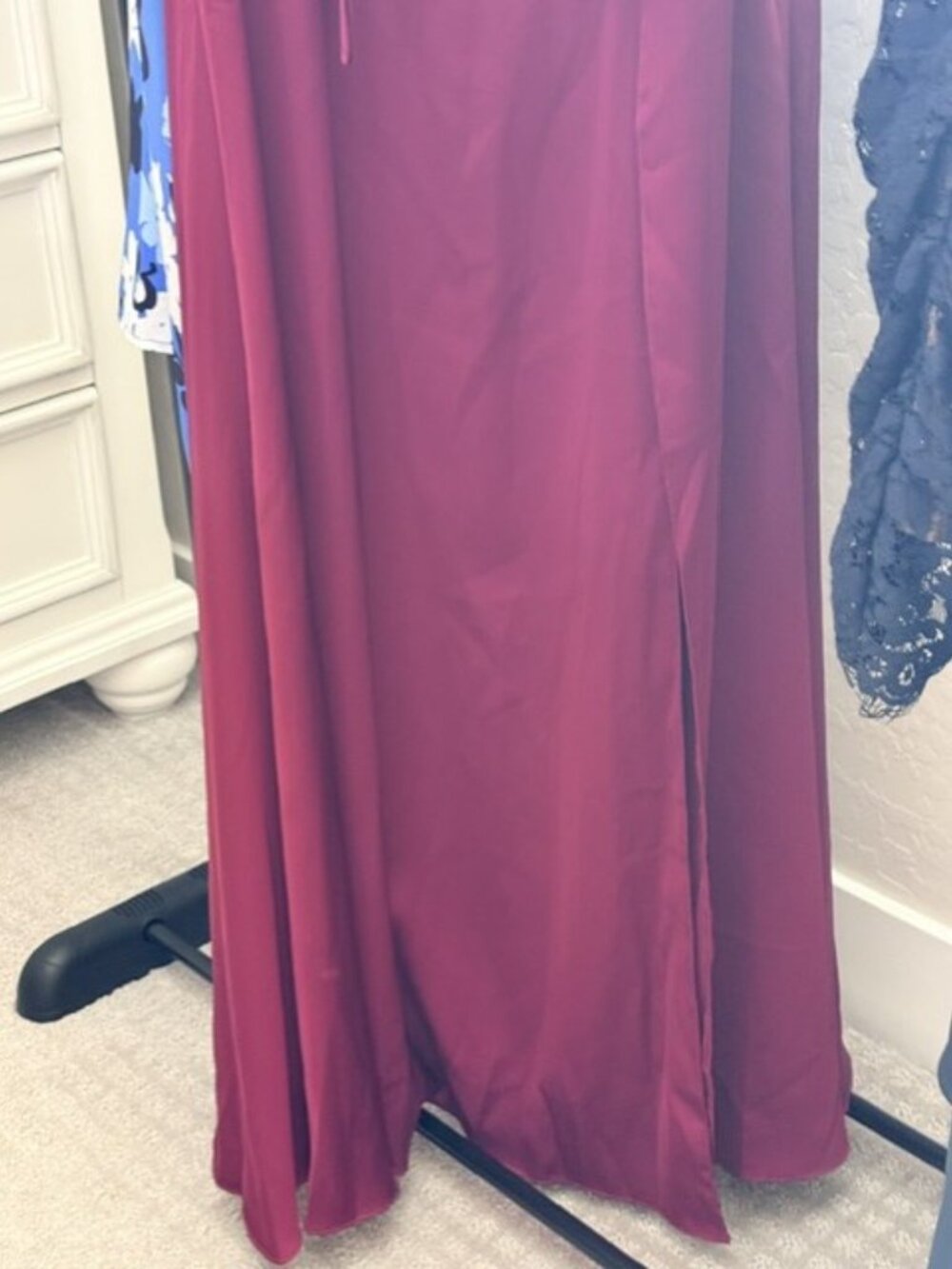 AZAZIE Mulberry Square Neck High Slit Formal Gown Size 8, NWT See Condition Note - Picture 15 of 15